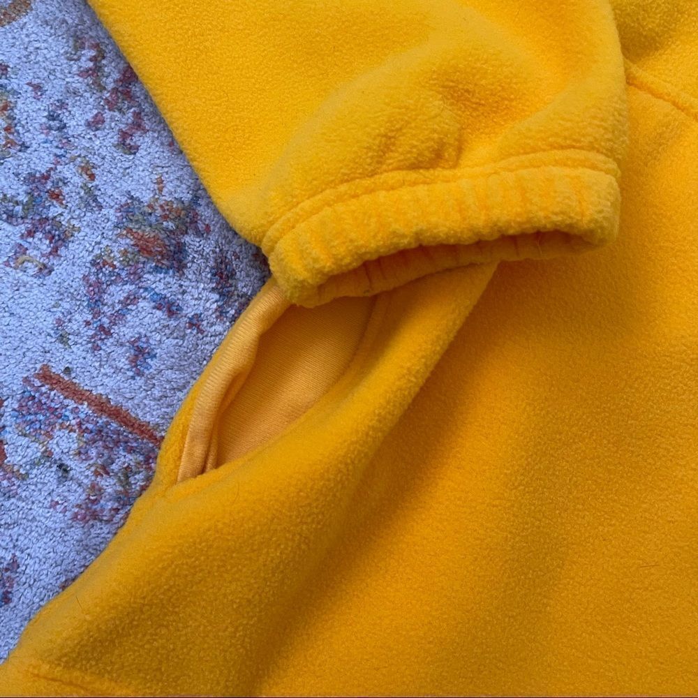 Vintage Champion ASU Sun Devils Fleece Pull-Over Sweater Jacket Yellow L - Picture 6 of 7